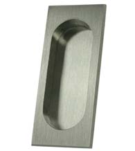 Large Solid Brass Flush Pull, Deltana FP4134