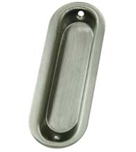 4 Inch Contemporary Oblong Flush Pull, Deltana FP828