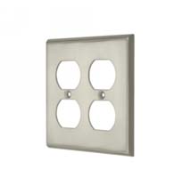 Quad Outlet Plates, Deltana SWP4771