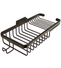 10-3/8 Inch Combination Level Wire Basket With Hook, Deltana WBR1051H