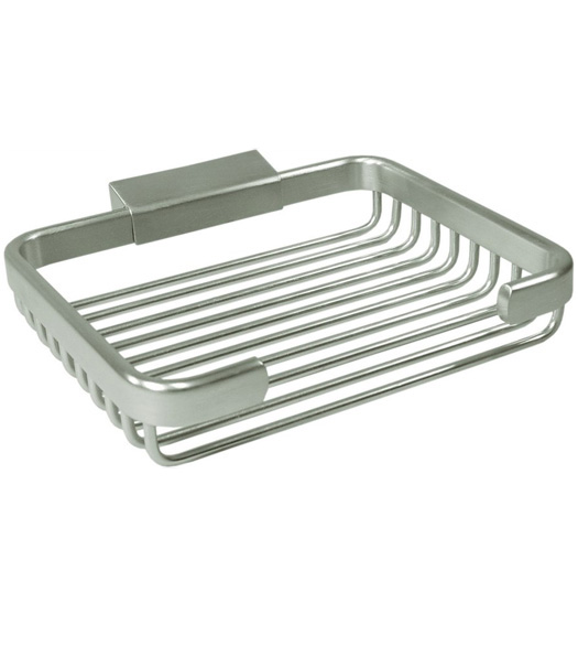 6 Inch Rectangular Solid Brass Soap Holder, Deltana WBR6050