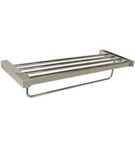 24 Inch Modern Value Towel Shelf With Towel Bar, Deltana ZA2024