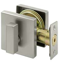 Square Elite Single Cylinder Deadbolt, Deltana ZDS - Doorware.com