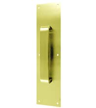 4 x 16 Pull Plate, Polished Brass or Oil Rubbed Bronze, Don-Jo 7131-xxx