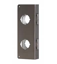4 Inch Center to Center Double Lock for 2-3/8 Backset Wrap Around Plate, Don-Jo 942-CW