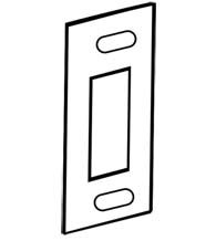 3-3/8 inch x 1-1/4 inch Deadbolt Adjustable Strike, Don-Jo A2SDS