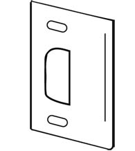 Adjustable Security Strike For Key-In-Knob Lock, Don-Jo A2SS