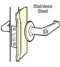 7 Inch Stainless Security Latch Guard Plate, Don-Jo BLP-107-630