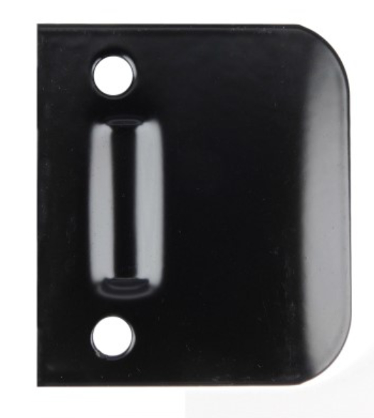 Black Extended Roller Catch Strike Plate