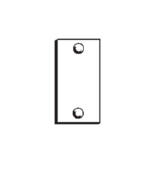 Latch Hole Filler Plate for 160 Cut Out, DonJo EF160