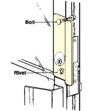 Storefront Door Security Latch Guard, Don-Jo GLP-307