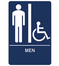 Men's Room Handicap Sign
