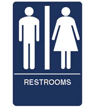 Men's/Women's Restroom Sign