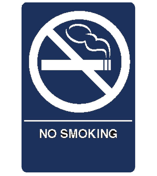 ADA Compliant No Smoking Sign