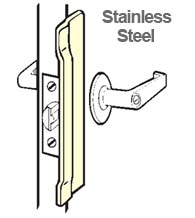 6 Inch Stainless Narrow Latch Guard Plate, Don-Jo NLP-106-630