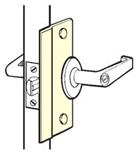 6 Inch Security Latch Plate, Don-Jo SLP-206
