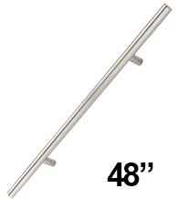 4 Foot Contemporary Stainless Steel Door Pull