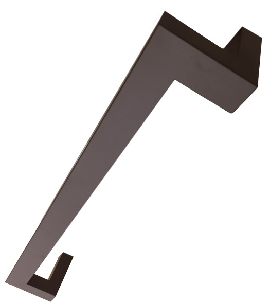 24 Inch Oil Rubbed Bronze Stainless Steel Offset Pull