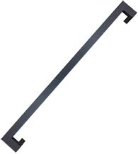 36 Inch Matte Black Stainless Steel Offset Pull, DWD MJRP36-622