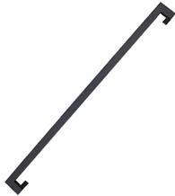 48 Inch Matte Black Stainless Steel Offset Pull, DWD MJRP48-622