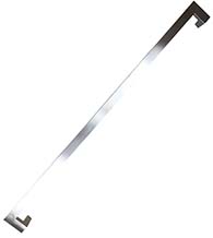48 Inch Satin Stainless Steel Offset Pull, DWD MJRP48-630