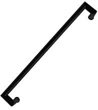 36 Inch Matte Black Revena Offset Door Pull