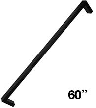Hunner 60 Inch Door Pull in Matte Black