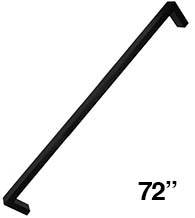 Hunner 72 Inch Door Pull in Matte Black