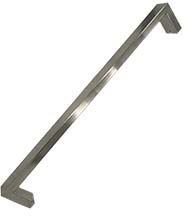 Rodas 36 Inch Door Pull in Brushed Stainless Steel