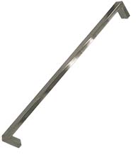 Rodas 48 Inch Door Pull in Brushed Stainless Steel