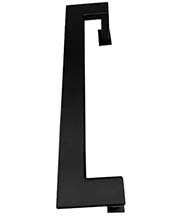12 Inch Offset Door Pull in Matte Black