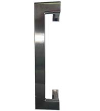 Offset 12 Inch Brushed Stainless Steel Door Pull