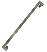 Offset 24 Inch Brushed Stainless Steel Door Pull