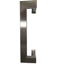 Offset 8 Inch Brushed Stainless Steel Door Pull