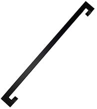24 Inch Offset Door Pull in Matte Black