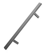 24 Inch Rectangular Door Handle, Satin Stainless Steel