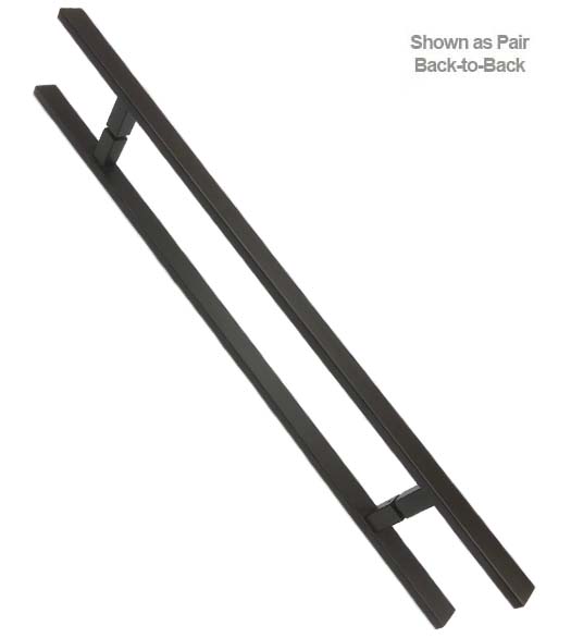 Oil Rubbed Bronze 36 Inch Rectangular Door Handle
