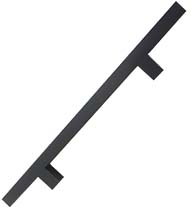 24 Inch Oil Rubbed Bronze Square Ladder Pull, DWD-SQPULL24-613