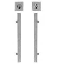 Stainless Steel Exterior Door Pull Handles with Deadbolt