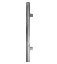 24 Inch Square Door Handles, Satin Stainless Steel