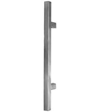 36 Inch Square Door Handle, Satin Stainless Steel