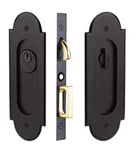 Empire Arch Pocket Door Keyed Entry, Emtek 2043