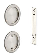 Dummy Round Pocket Door Set, Emtek 2146