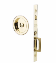 Round Pocket Door Mortise Privacy Lock, Emtek 2175