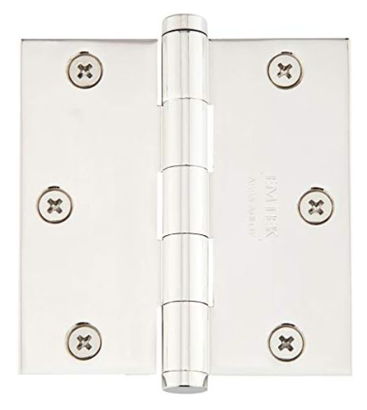 31/2 x 31/2 x Square Corners Brass Hinge