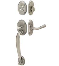 Two Piece Arched Nashville Handleset, Emtek 4312