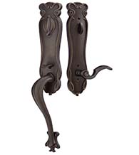 Art Nouveau Bronze Handleset, Emtek 471333