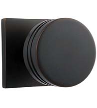 Bern Door Knob with Square Rosette, Emtek 5050BN
