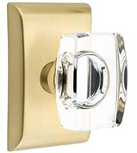 Windsor Crystal Knob with Neos Rose, Emtek 5051WS