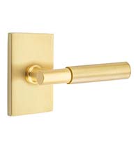 Myles Lever with Rectangular Rosette, Emtek 5052MYL